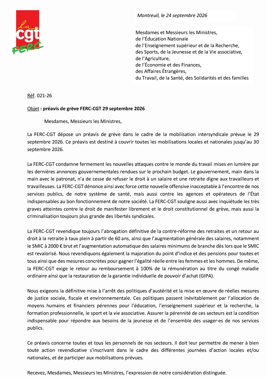 logo Préavis FERC - 29 septembre 2026